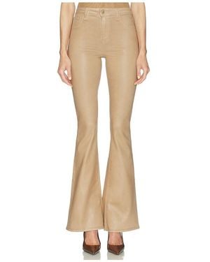 L'Agence Marty High Rise Flare Pant - Natural