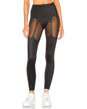 Adam Selman Sport Garter Belt Legging - Black