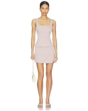 ALL THE WAYS Brice Mini Skirt Set - White