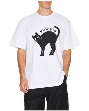 vowels Shirt Kitty - Weiß