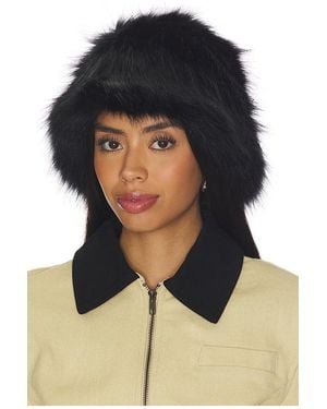 Unreal Fur Yeoman Hat - Black