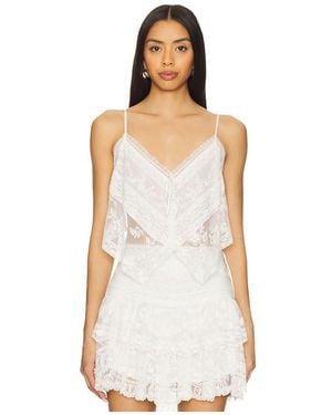 LoveShackFancy Carrera Top - White