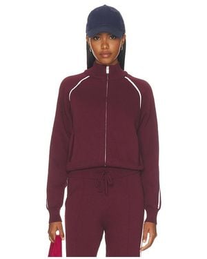 ADANOLA Knit Track Jacket - Purple
