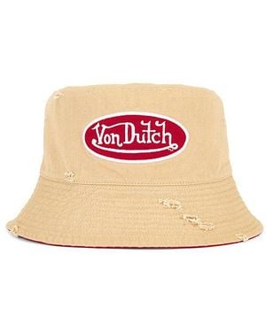 Von Dutch Gorra De Camionero Bucket En Color Café, Rojo Talla - Rosa