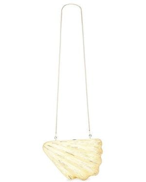 Emm Kuo Saline Fan Shaped Evening Clutch - White