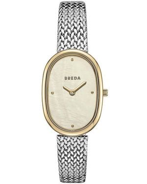 Breda Reloj Jane Tethered En Color Plateado Metálico Talla En - Blanco