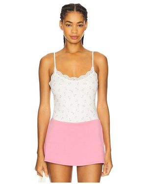 For Love & Lemons Elliana Bodysuit - Pink