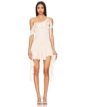 NBD Jerry Embellished Mini Halter neck Open back Dress in Nude Size hot XXS