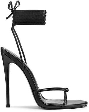 Femme LA High-Heels Athens Lace Up - Schwarz