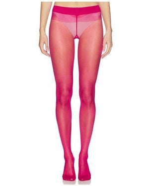 Wolford Medias Touch En Color Fucsia Talla (También En Xs) - Rosa