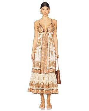 Zimmermann Maxine Plunge マキシドレス - メタリック