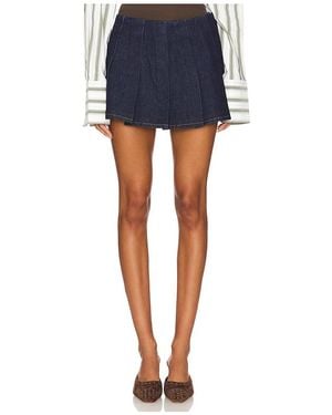 SER.O.YA Gimlet Mid Rise Mini Skirt - Blue