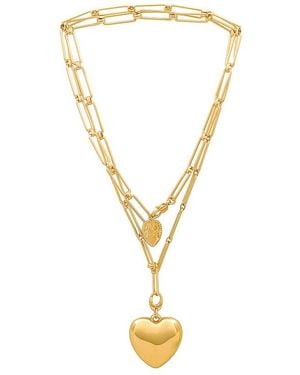 Jenny Bird Halskette Puffy Heart - Mettallic