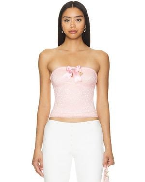 MORE TO COME Janette Tube Top - Pink