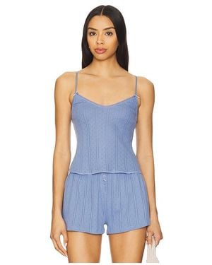 Cou Cou Intimates The Long Cami Top En Color Azul Talla En