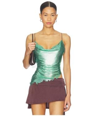 Poster Girl Oberteil Maya Metallic Chainmail - Mehrfarbig