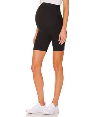 Beyond Yoga Spacedye Cruiser Maternity Biker Short - Black