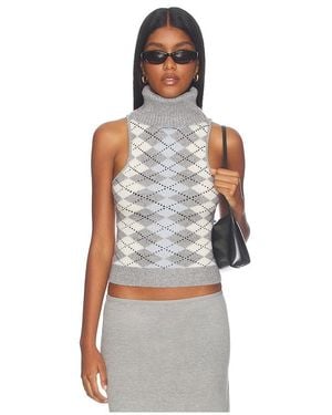 GUIZIO Hana Turtleneck Halter Top - Multicolour