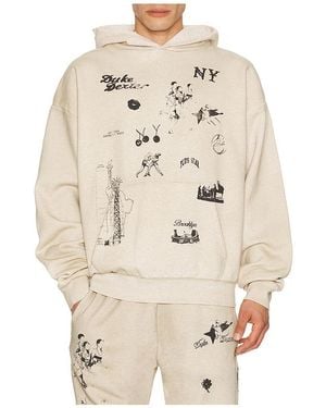 Duke & Dexter Ny Sketch Hoodie - Natural