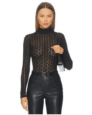 Bardot Vezza Floral Mesh Bodysuit - Black