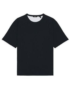 Theory Shirt Doubled Layered - Schwarz
