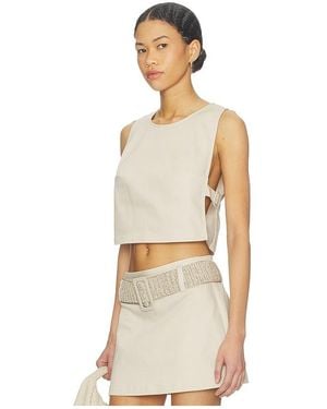 MY BEACHY SIDE Alba Denim Top - Natural