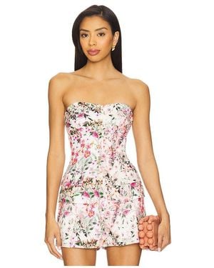 Generation Love Quinn Floral Linen Vestier - White