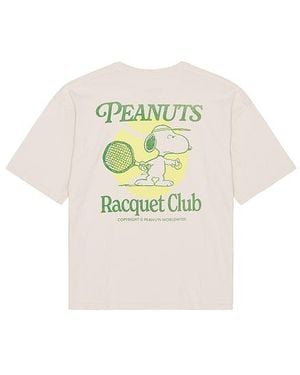 Junk Food Peanuts Racquet Club Oversized Tee - White