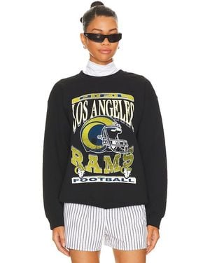 Junk Food Rams Helmet Flea Market Crew - Black