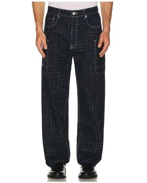 KENZO Weave Cargo Monkey Fit Jeans - Black