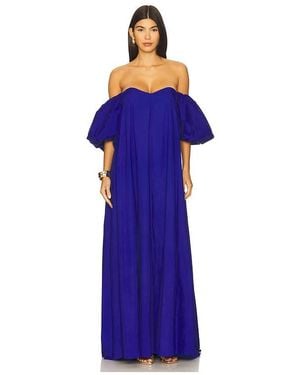 Caroline Constas Palmer Gown - Blue