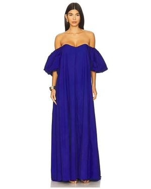 Caroline Constas Palmer Gown - Blue