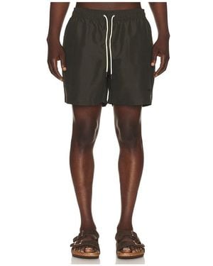 Barbour Water Reactive Tartan Swim Short - Black