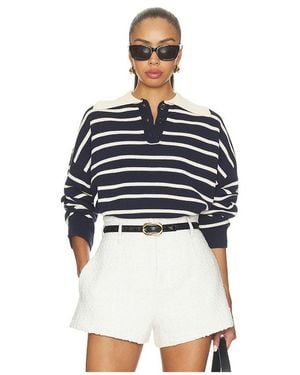 ALL THE WAYS Clydie Polo Jumper - Blue