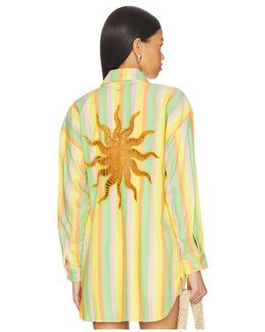 Maaji Rhythmic Lines Dreambound Shirt - Yellow