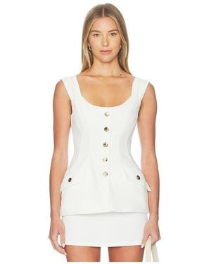 Amanda Uprichard Amoretta Top - White
