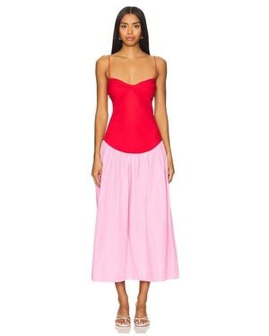 SWF X Revolve Drop Waist Dress - Red