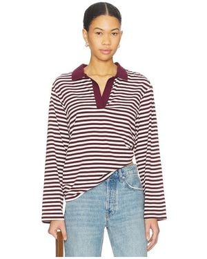 SNDY'S Banks Polo Top - Red