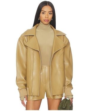 Norma Kamali Oversized Moto Jacket - Yellow