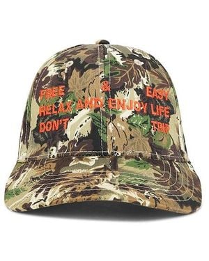 Free & Easy Trifecta 5 Panel Strapback Hat - Natural