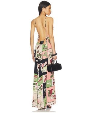 Adriana Degreas Inamorata Bare Back Maxi Dress - White