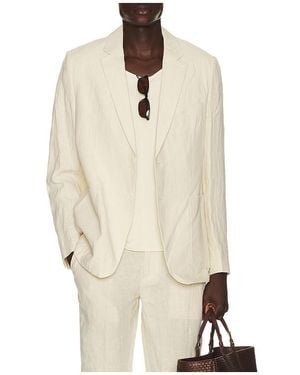 Percival Tailored Linen Blazer - Natural
