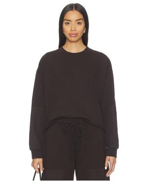 Leset Patch Crew Pullover Jamie - Schwarz