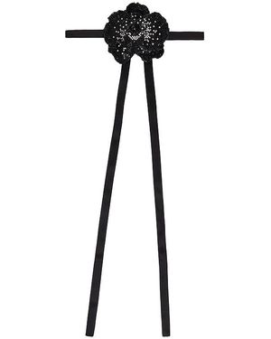 Nue Studio Orchid Crystal Choker - Black