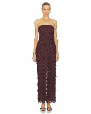 Jonathan Simkhai Iridessa Bustier Gown - Purple