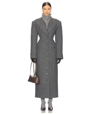 Helsa Italian Wool Blend Topcoat - Gray