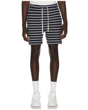 Polo Ralph Lauren Cotton Club Bar Stripe Textured Pull On Short - Black