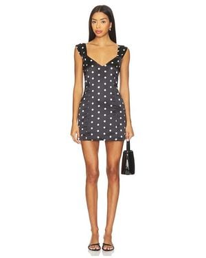 Frankie's Bikinis Aurabelle Sateen Mini Dress - Blue