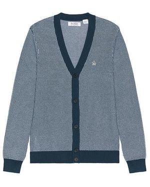 Original Penguin Tuck Stitch Cardigan - Blue