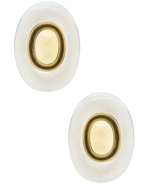 Luv Aj CLOUS D'OREILLES THE TWO-TONE CHROME ORB STATEMENT STUDS en Metallic Silver. - Métallisé